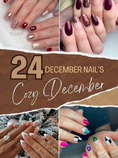 Nails Holiday, Winter Designs, December Crafts, Winter December, Classy Christmas, Christmas Nail Art Designs, Winter Design