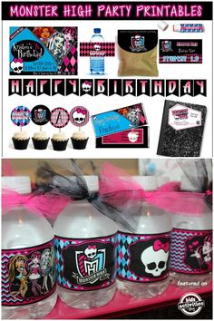 monster high party printables and decorations