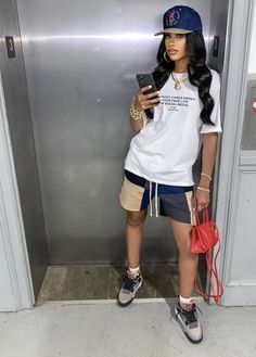 Tomboyish Outfits, Swag Outfits For Girls, Tomboy Outfits, Tomboy Style Outfits, Cute Comfy Outfits, Streetwear Fashion Women, Tomboy Fashion, Cute Everyday Outfits, Cute Summer Outfits