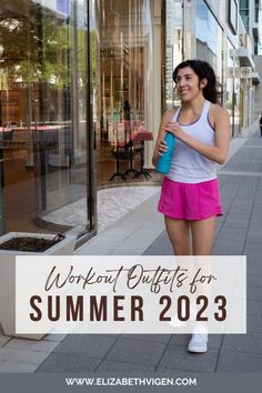 workout outfit ideas for summer Workout Outfits 2023, Athleisure Outfits 2023, Outfits For Summer 2023, Summer Activewear Outfits, Athletic Outfit Summer