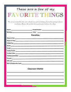 there are few of my favorite things printable