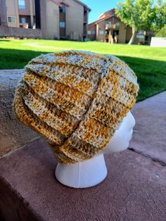 Cute and bright, handmade beanie! Crocheted with soft wool yarn. I think it gives off a sweet, honeycomb or beehive vibe 🐝 Perfect for keeping yourself warm in the autumn or winter, as well as supporting a small, handmade business!  This is a finished product, please allow 1-3 days after ordering to ship. Yellow Yarn Crochet Hat, Yellow Yarn Crochet Beanie Hat, Hand Knitted Yellow Crochet Hat, Handmade Yellow Crochet Hat, Handmade Beanie For Fall, Yellow Hand Knitted Beanie Crochet Hat, Handmade Yellow Crochet Hat For Winter, Handmade Cozy Crochet Hat For Fall, Cozy Handmade Crochet Hat For Fall