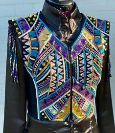 Very nice made Horsemanship Shirt, Western Show Clothes, Turquoise Western, Show Jackets, Rodeo Queen, Western Pleasure, New Jacket, Purple Turquoise, Vest Shirt