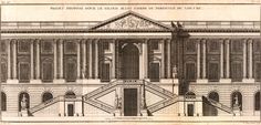 an old architectural drawing of a building