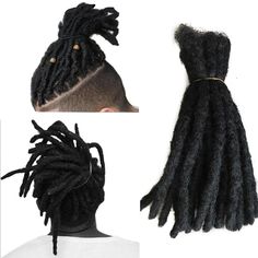 8" Dreadlocks 100% Human Hair Handmade Jamaican Braided Dread Hair Extension Description: Our crocheted human hair dreads have been created with only a comb and crochet hook by hand. No waxes or chemicals have been used in their creation. They are tightly crocheted and are soft and flexible. They can be permanently crocheted to the bottom of your existing dreads to seamlessly add instant length. A free Gift will be sent per pack at random ( one of twos: Hook or dread rings as picture) Spcificati Dread Hair Extensions, Hair Dreads, Handmade Dreadlocks, Crochet Braiding Hair, Crochet Dreadlocks, Crochet Dreads, Crochet Hair Extensions, 100 Human Hair Extensions, Dreadlock Extensions