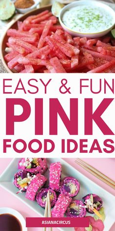 easy and fun pink food ideas