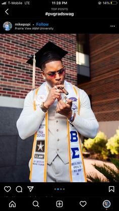 Graduation Outfit Ideas Men Cap And Gown, Graduation Pictures With Cigars, Graduation Outfit Ideas High School Boys, Mens Grad Cap Ideas, Black Men Graduation Outfits, College Graduation Men, Grad Photoshoot Ideas High Schools Guys, Graduation Picture Ideas Men