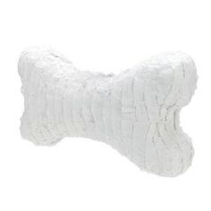 a white dog bone on a white background