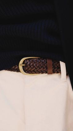 Brown Belt Outfit, Braided Belts, Mens Belts Fashion, Men's Belts, Casual Belt, Braided Belt, Mood Board Fashion, Brown Belt