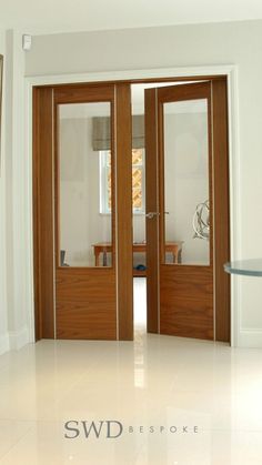 SWD Bespoke Aluminium Inlays Door Glass Back Door, Cobham Surrey, Light Grey Interior, Wpc Doors, Wooden Glass Door, Grey Interior Doors, External Wooden Doors, House Main Door Design, Front Door Design Wood