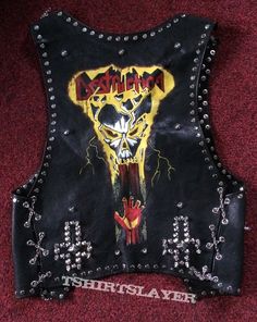 Punk Vest Outfit, Vest Ideas, Punk Vest, Battle Vest, Character Wardrobe, Grunge Chic, Bon Scott, Shop Inspiration