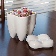 Sweet Tooth Candy Jar Happy Tooth, Ideas Ceramica, Dental Office Design Interiors, Dental Fun, Dental Gifts