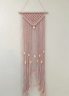 an easy macrame wall hanging with beads is the perfect way to decorate your home