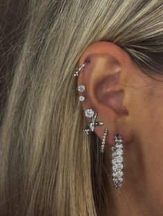 Piercing Inspiration, Piercing Inspo, Ear Stack, Ear Tattoo, Ear Piercings, Piercings, Tattoo Designs, Tattoos