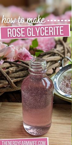 How to make a gently calming rose glycerite – a natural remedy for nervousness, flushed/upset feelings, or PMS. It can also be used in natural skin care recipes! Natural Skincare Recipes, How To Make Rose, Rose Recipes, Natural Healing Remedies, Diy Cosmetics, Diy Body