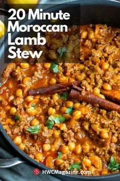 this is an image of moroccan lamb stew