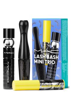 What it is: A three-piece kit featuring three mini-sized mascaras from M·A·C.Set includes:- Mini 3D Black Lash Mascara in Extreme Dimension (3ml): Dramatic-volume, 24-hour-wear mascara with a gigantic, molded brush for impact in one swipe- Mini MAC Stack Mascara (3ml): A continuously buildable mascara that stacks on infinite layers of volume and length with a bigger brush that delivers instant volume- Mini Magic Extension 5mm Fibre Mascara (3ml): Exaggerated length for a false-lash effect that l Mac Setting Spray, Mac Lashes, Mini Mascara, Mac Mascara, Eye Palettes, Black Lashes, Fiber Mascara, Mini Mac, Lash Mascara