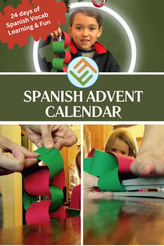 the spanish calendar has been designed to look like an origami christmas tree, and is