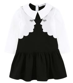 Kissing Faces dress from Vivetta.  Melijoe brings you some Halloween inspiration for your kids' outfits! Available now at Melijoe.com - THE ultimate kids' fashion destination. Face Applique, Short Sweatshirt, Tie Up Dress, Magenta Pink, Pavlova