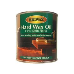 a can of hard wax oil on a white background