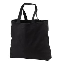 Port Authority ® - Convention Tote. B050 - BLACK - OSFA | Port Authority - Convention Tote Bag in Black Size OSFA | Cotton Cheap Tote Bags, Recycled Jeans Bag, Quote Tote Bag, Painting Sunset, Quote Tote, Orange Sunset, Book Tote Bag, Sunset Orange, Make Your Logo