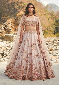 Dolly J-Rati Ivory Silk Lehenga Set-INDIASPOPUP.COM Dolly J, Baju Kahwin, White Lehenga, Raw Silk Lehenga, Indian Bridal Lehenga, Lehenga Blouse, Red Wood, Embellished Blouse, Ivory Silk