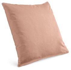 a pink pillow on a white background