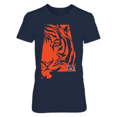 Auburn Tigers - Mascot State | FanPrint Digital Printer, Tropical Blue, Cotton Long Sleeve Shirt, Comfy Hoodies, Carolina Blue, Auburn, Tigers, Exclusive Designs