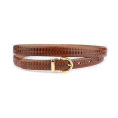 "Buy Stylish Womens Brown Belt Gold Buckle Real Leather 2.0 Cm Ladies Embossed Thin Genuine Leather Belt For Dress BELT SIZE: Choose from drop down menu above BELT WIDTH: 3/4″ | 20 mm LEATHER: Genuine leather COLOR: Brown BUCKLE: Gold color CONDITION: New INCLUDED: Dust bag ALL BELTS ARE MEASURED FROM THE LEATHER PART'S END TO THE MIDDLE HOLE. Usually choose belt two sizes larger than regular jeans size. For example, if you wear jeans in size 32\", then belt size 36\" would fit well. PAYMENT Shopping on Etsy is 100% safe. I accept Paypal to make your payment process totally secure. Paypal also protect your financial information.  WORLDWIDE DELIVERY Delivery to USA, Canada 10-14 business days European Union 7 - 10 business days The order will be processed within 2 business days after your p Belt Gold Buckle, Belt For Dress, Embossed Pattern, Belt Gold, Brown Belt, Genuine Leather Belt, Suspender Belt, Belt Size, Belted Dress