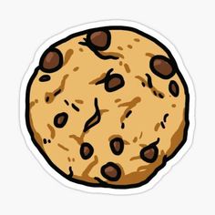 a chocolate chip cookie sticker