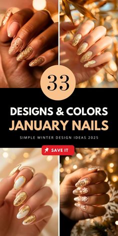 Discover the best January nails ideas, including winter nail colors, gel designs, and cute nail art. Save this pin to your Nail Inspiration board and visit the article for more ideas.