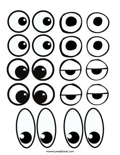 an image of eyes with different shapes and sizes to make them look like they are looking at