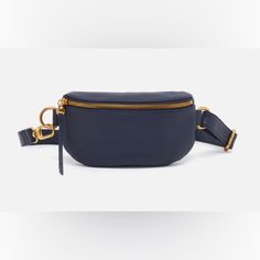 Leather Pouch Belt Bag With Removable Pouch For Errands, Removable Pouch Belt Bag For Errands, Modern Belt Bag With Gold-tone Hardware, Modern Belt Bag For Everyday Use With Gold-tone Hardware, Blue Rectangular Belt Bag With Removable Pouch, Modern Pouch Bag With Gold-tone Hardware, Navy Leather Shoulder Bag With Gold-tone Hardware, Blue Everyday Crossbody Pouch, Chic Pouch Belt Bag For Errands