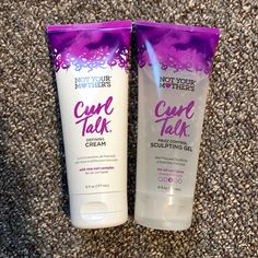 Not Your Mother Curl Talk Bundle Sculpting Gel And Defining Cream Never Used Curls Routine, Hair Products For Curly Hair, Curl Talk, Curl Gel, Gel Curly Hair, Curl Routine, Curl Mousse, Curl Types, Dream Items