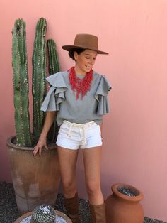 ALLE BOHO ARIANA Cotton Blouse, Beachwear Top, Organic Clothing - ALLE Handbags