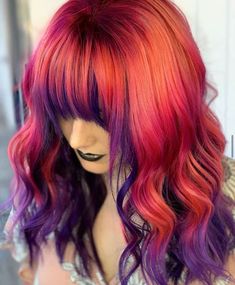 Haircolor Ideas, Vivid Hair, Sunset Hair, Pulp Riot Hair Color, Vivid Hair Color, Pulp Riot Hair, Dyed Blonde Hair, Pulp Riot, Unique Hair