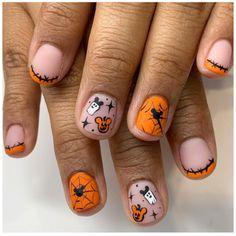 Disney Halloween Nails - Onceuponamotherhood: simplifying digital product marketing, Pinterest growth, all things motherhood and everything Disneyland Pink Oogie Boogie Nails, Cute Halloween Disney Nails, Disney World Nail Ideas, Purple Disney Nails, Nail Ideas Disney, Disney Fall Nails, Nail Ideas Purple, Disney Nail Ideas