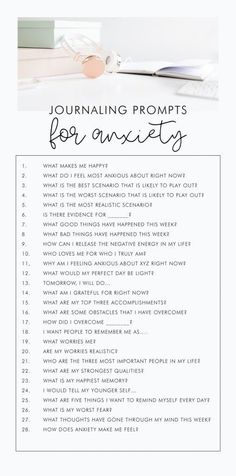 28 journaling prompts for anxiety | anxiety journal ideas , self love journal prompts, journaling prompts, writing prompts for adults, how to start journaling, tips for anxiety, tips for journaling, morning pages, #anxiety #journaling #journalingprompts #writingprompts #journalingideas Thinking Traps, Writing Prompts For Adults, January Journal Prompts, Self Love Journal Prompts, Love Journal Prompts, Prompts Journaling, Selamat Hari Valentine, Self Love Journal, Prompts Writing