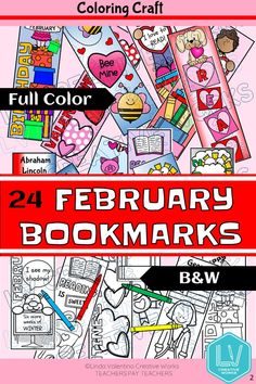 a book cover with the words, coloring craft and an image of valentine's day