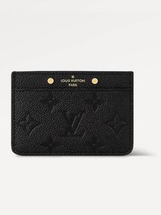 Gender: Women Brand: LOUIS VUITTON Product Name: Monogram Empreinte Card Wallet Black Bags Alora Code: 53700263 Color: black Composition: Grained Cowhide Leather Origin: France Features: 2 card slots Designer Style ID M69171 Lv Monogram, Cross Bag, Leather Projects, Timeless Handbag, Designer Style, Bags Designer Fashion, Exclusive Bag, Chain Bags, Handbag Backpack