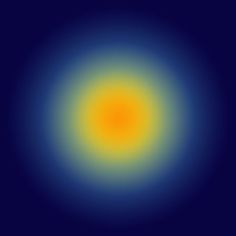 an orange and yellow circle on a dark blue background with space in the middle to the center