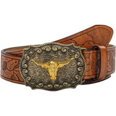 Brand New Unisex Western Brown Pu Leather 1.5 Inch Wide Belt With 7 Adjustable Holes And An Interchangeable Engraved Longhorn Buckle. Fits Waist Size 36-41”. 47” Long Halloween Costumes Cowgirl, Best Cowboy Hats, Longhorn Bull, Cowboy Aesthetic, Western Brown, Cowboy Belt, Western Belt Buckles