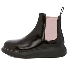 (WMNS) Alexander McQueen Hybrid Chelsea Boot 'Black Sugar Pink' 586398WHX521123 Black Sugar, Black Chelsea Boots, Chelsea Boot, Stylish Sneakers, Perfect Pair, Chelsea Boots, Alexander Mcqueen, Your Perfect, Chelsea