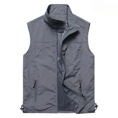 Introducing the perfect addition to your spring outdoor wardrobe is the Men's Outdoor Vests Spring Multi-Pockets. Crafted from premium polyester, this vest is designed to keep you comfortable and protected from the elements, no matter what your adventure has in store. With its waterproof coating, you'll stay dry even in the wettest of weather. Features: Material: Polyester Feature: waterproof Size Chart: Size Clothes Length Bust M 66 110 L 67.5 114 XL 69 118 2XL 70.5 122 3XL 72 126 4XL 73.5 130 Package Includes: 1 x Vest Outdoor Vest With Pockets, Outdoor Solid Color Vest With Pockets, Outdoor Activities Vest With Pockets, Outdoor Activities Solid Color Vest With Pockets, Practical Outerwear With Pockets For Camping, Casual Nylon Vest With Multiple Pockets, Casual Nylon Hiking Vest, Practical Camping Outerwear With Pockets, Casual Vest With Cargo Pockets For Outdoor Activities