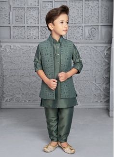 Jacket Leather Outfit, Baby Boy Ethnic Wear, Boys Party Wear, Palace Green, Outfit Leather Jacket