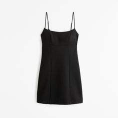 Elevate your wardrobe with the Abercrombie & Fitch Women's Squareneck Open-Back Mini Dress, a perfect blend of elegance and allure. This chic piece is designed to flatter, crafted from a stretchy knit fabric that hugs your curves beautifully.

- Size: L Petite
- Color: Black
- Material: Body - Polyester, Elastane; Lining - Polyester, Elastane
- Gender: Female
- Features: Square neckline, open-back detail, adjustable straps, underbust seaming

Ideal for both daytime engagements and evening outing Chic Dresses With Built-in Bra And Square Neck, Fitted Backless Mini Dress With Adjustable Straps, Stretch Mini Dress With Straight Neckline And Lining, Square Neck Elastane Mini Dress For Date Night, Square Neck Elastane Bodycon Dress For Evening, Date Night Lined Slip Dress With Straight Neckline, Mini Dress With Adjustable Straps And Fitted Bodice, Evening Bodycon Dress With Square Neck In Elastane, Lined Slip Dress With Straight Neckline For Date Night