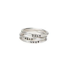 Our best-selling handmade personalized stacking ring is a minimalist masterpiece. Handstamped with teeny tiny 1mm letters, this ring' truly stands out from the rest. With its customizable design, you can add names, dates, or words that hold special meaning to you. The teeny tiny letters make it so special and unique. Crafted with quality sterling silver / 14k gold filled, our jewelry is made to last, to ensure its longevity Each letter is carefully handstamped with love. Metal: 14k Gold Filled o Classic Personalized Midi Rings For Everyday, Adjustable Stackable Initial Ring For Everyday, Adjustable Engraved Stackable Ring For Everyday, Everyday Adjustable Stackable Engraved Ring, Adjustable Stackable Rings With Custom Name, Custom Name Adjustable Stackable Rings, Everyday Meaningful Hand Stamped Stackable Rings, Simple Adjustable Engraved Ring For Everyday, Minimalist Hand Stamped Rings For Everyday