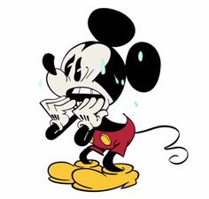 a cartoon mickey mouse with the caption yocada vez que