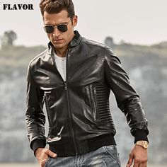 Enrich your shopping list wisely at SolaceConnect.com.  Men's Real Leather Jacket Motorcycle Slim Fit Lambskin Genuine Leather Jacket Coat with Standing  #jacketseason #fashionjackets #jacketstyle #jacketswag #jackets #mensjackets #jacketshop #menjackets #jacketsale