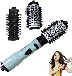 Hot Brush, Hair Straightener Brush, Straightener Brush, Good Morning Flowers Rose, Frizz Free Hair, Hair Brush Straightener, Electric Hair, Straightening Brush, Bouncy Curls